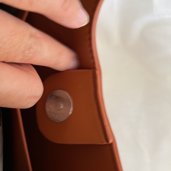 New Retro designer half moon tote bag | brown tan - Picture 8 of 16